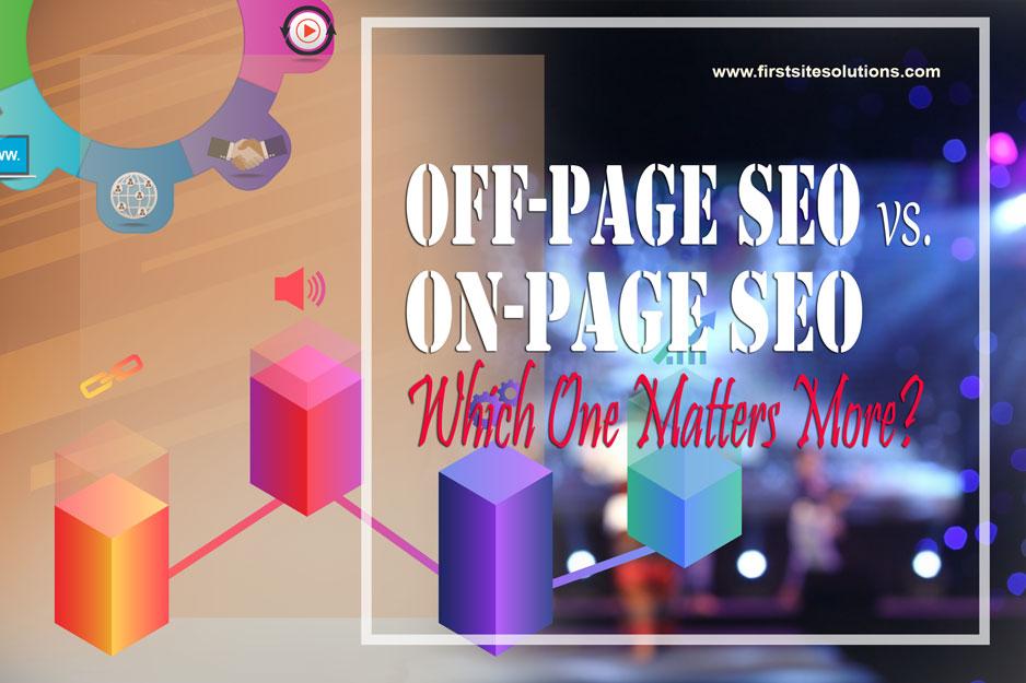on page and off page SEO