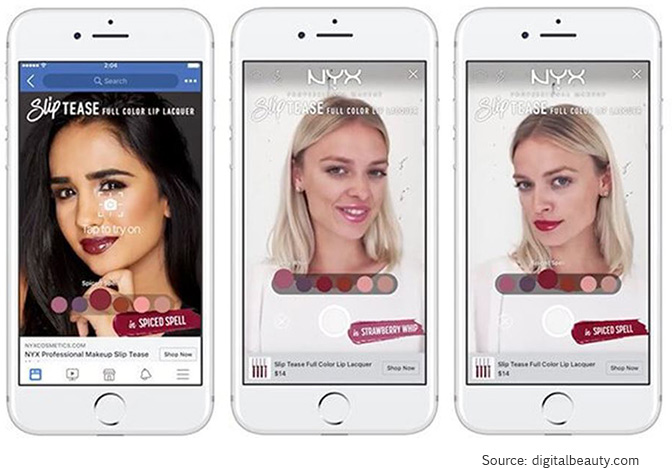 AR powered sales Loreal