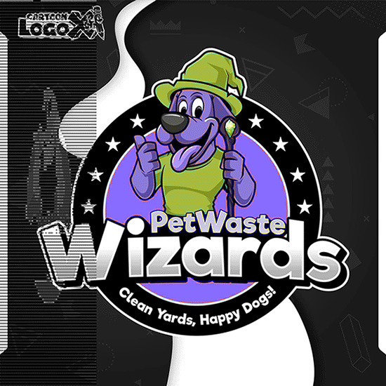 petwaste wizards mascot logo