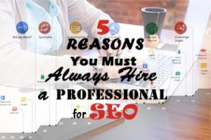 5 Reasons You Must Always Hire A Professional For SEO